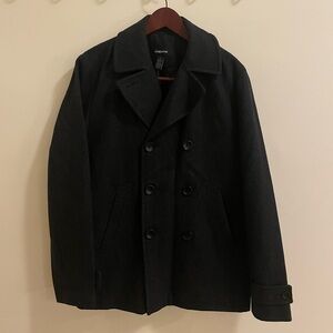 Claiborne Dark Grey Peacoat